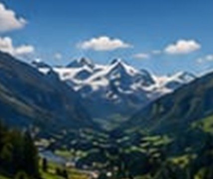Paysage d'Interlaken entre lacs et montagnes