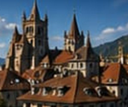 Cathédrale et toits de Lausanne